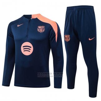 Chandal de Sudadera del Barcelona 2025-2026 Azul Naranja