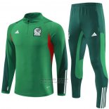 Chandal de Sudadera del Mexico Nino 2023-2024 Verde