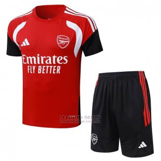 Chandal del Arsenal Manga Corta 2026-2027 Rojo - Pantalon Corto