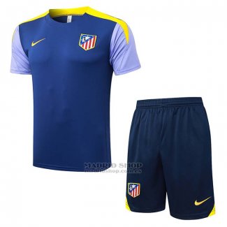 Chandal del Atletico Madrid Manga Corta 2025-2026 Azul - Pantalon Corto