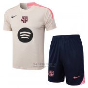 Chandal del Barcelona Manga Corta 2025-2026 Amarillo - Pantalon Corto