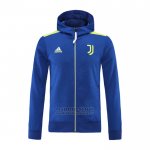 Chaqueta con Capucha del Juventus 2021-2022 Azul