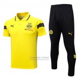 Conjunto Polo del Borussia Dortmund 2023-2024 Amarillo