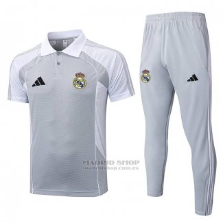 Conjunto Polo del Real Madrid 2025-2026 Gris