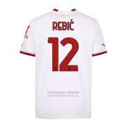 Camiseta AC Milan Jugador A.Rebic 2ª 2022-2023