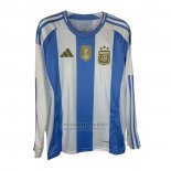 Camiseta Argentina 1ª Manga Larga 2024 (2XL-4XL)