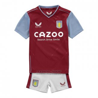 Camiseta Aston Villa 1ª Nino 2022-2023
