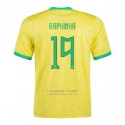 Camiseta Brasil Jugador Raphinha 1ª 2022