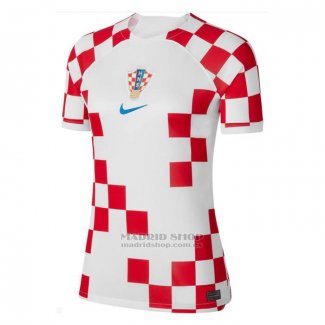 Camiseta Croacia 1ª Mujer 2022