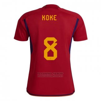 Camiseta Espana Jugador Koke 1ª 2022