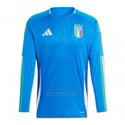 Camiseta Italia 1ª Manga Larga 2024-2025