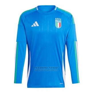 Camiseta Italia 1ª Manga Larga 2024-2025