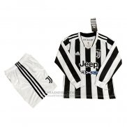 Camiseta Juventus 1ª Manga Larga Nino 2021-2022
