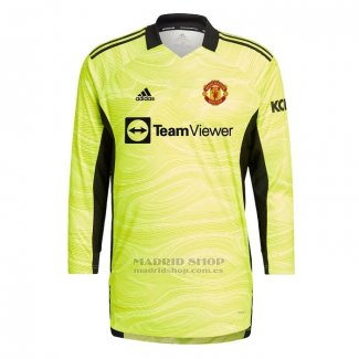 Camiseta Manchester United Portero 1ª Manga Larga 2021-2022