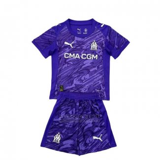 Camiseta Olympique Marsella Portero Nino 2025-2026 Purpura