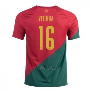 Camiseta Portugal Jugador Vitinha 1ª 2022