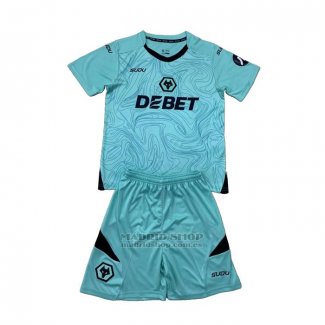 Camiseta Wolves Portero 1ª Nino 2024-2025