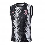 Camiseta de Entrenamiento Juventus Sin Mangas 2023-2024 Negro y Gris