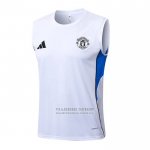 Camiseta de Entrenamiento Manchester United Sin Mangas 2025-2026 Blanco