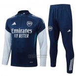 Chandal de Sudadera del Arsenal Nino 2025-2026 Azul Gris