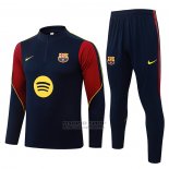 Chandal de Sudadera del Barcelona Nino 2026-2027 Azul Rojo