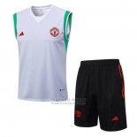 Chandal del Manchester United Sin Mangas 2023-2024 Blanco