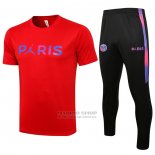 Chandal del Paris Saint-Germain Jordan Manga Corta 2021-2022 Rojo