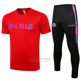 Chandal del Paris Saint-Germain Jordan Manga Corta 2021-2022 Rojo