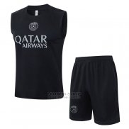 Chandal del Paris Saint-Germain Sin Mangas 2025-2026 Negro