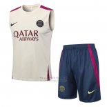 Chandal del Paris Saint-Germain Sin Mangas 2023-2024 Albaricoque