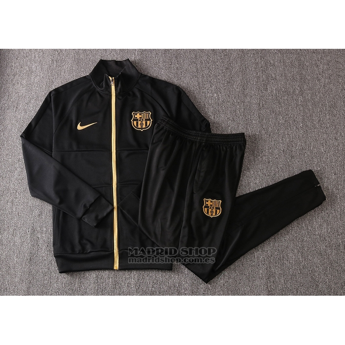 Chandal del barcelona negro y dorado Clearance
