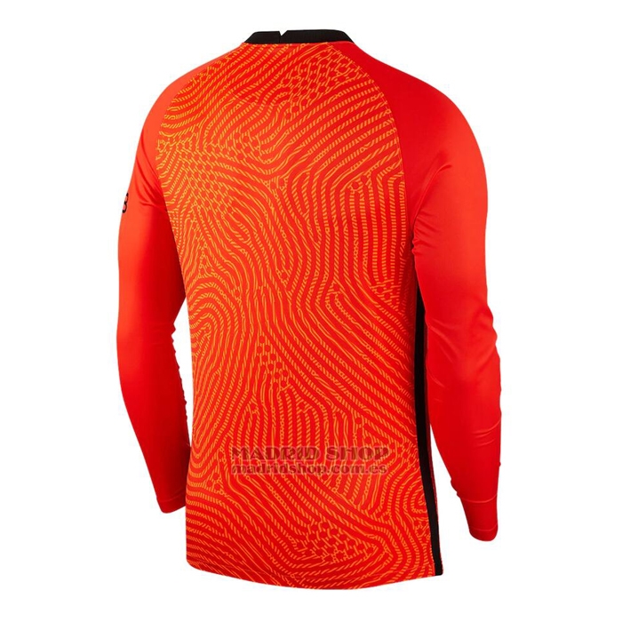 Camiseta Paris Saint-Germain Portero Manga Larga 2020-2021 Naranja ...