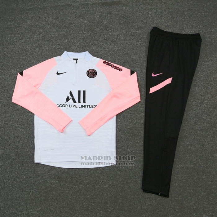 Chandal de Sudadera del Paris Saint-Germain 2021-2022 Blanco - madridshop