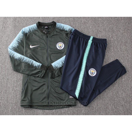 Chandal del Manchester City 2018-2019 Verde y Azul - madridshop