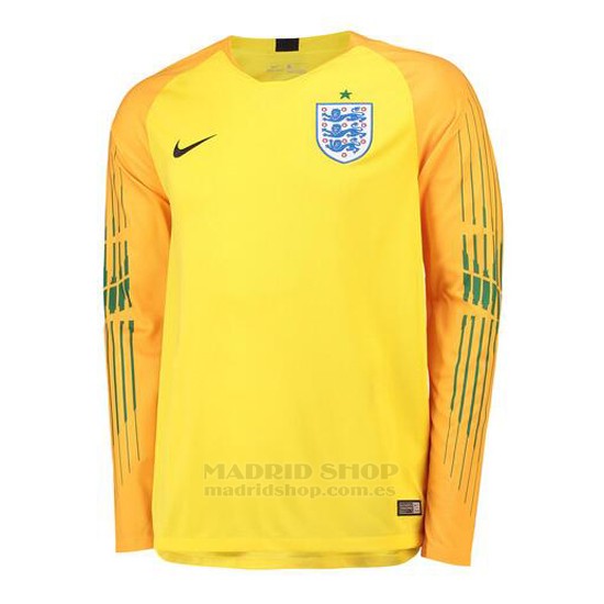 Camiseta Inglaterra Portero Manga Larga 2018 Amarillo - madridshop