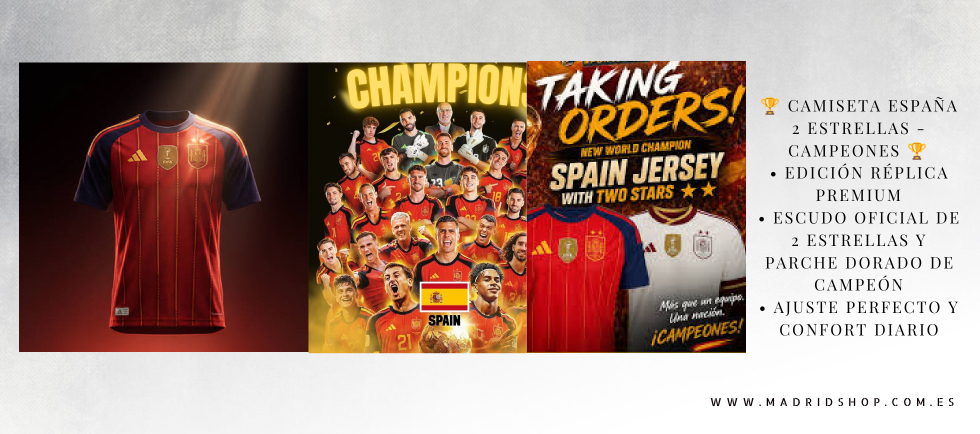 camisetas Espana 2 Estrellas 2026